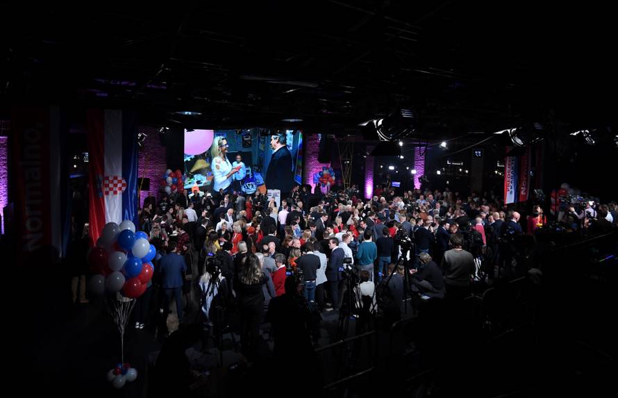 Zagreb: Izborni stožer Zorana Milanovića u drugom krugu predsjedničkih izbora