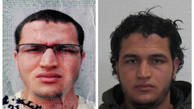 Handout pictures released by the German Bundeskriminalamt (BKA) Federal Crime Office show suspect Anis Amri searched in relation with the Monday's truck attack on a Christmas market in Berlin