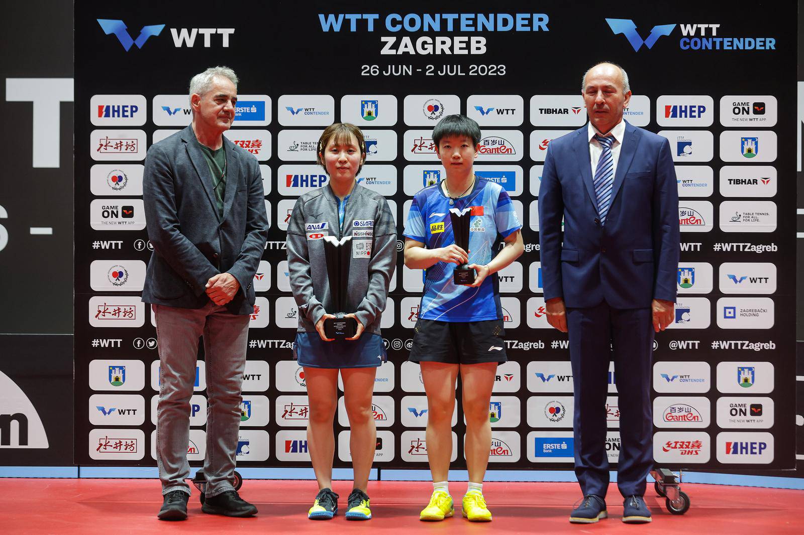WTT Contender Zagreb 2023, finale žena, Sun Yingsha - Miu Hirano