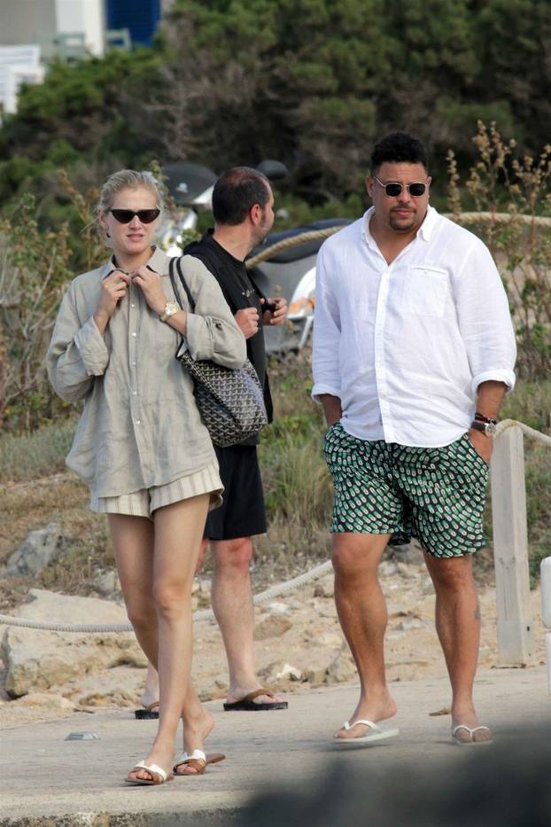 Ronaldo and Celina Locks on holiday in Formentera