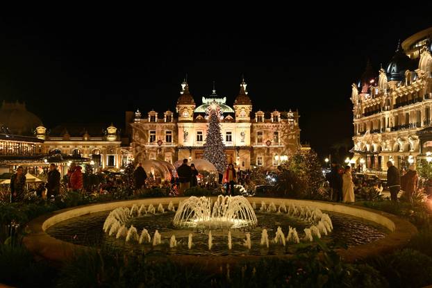 Christmas decorations in Monaco