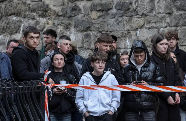 Aftermath of a Russian drone strike in Lviv