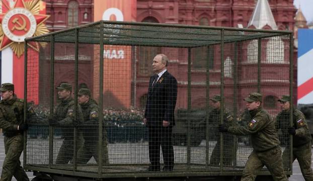 Putin mocked over parade drone fears