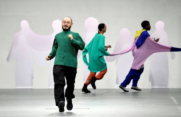 Issey Miyake collection show at Paris Fashion Week