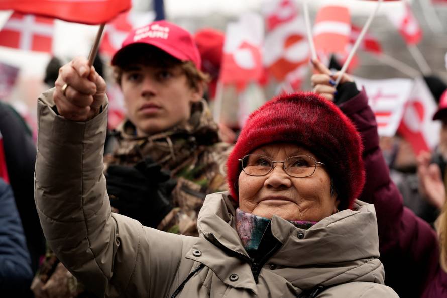 "Hands Off Greenland" demonstration in Copenhagen