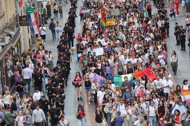 Zagreb: 25. Povorka ponosa LGBTIQ zajednice "Korak po korak, iskorak!"