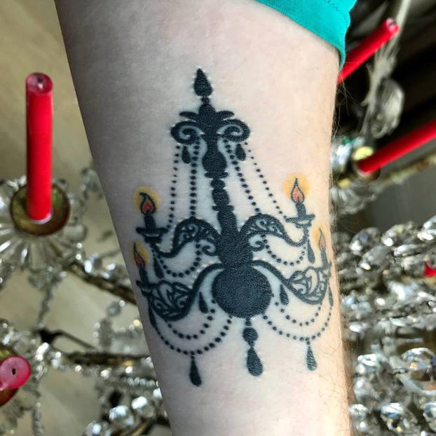 CHANDELIER FAN GETS NEW TATT