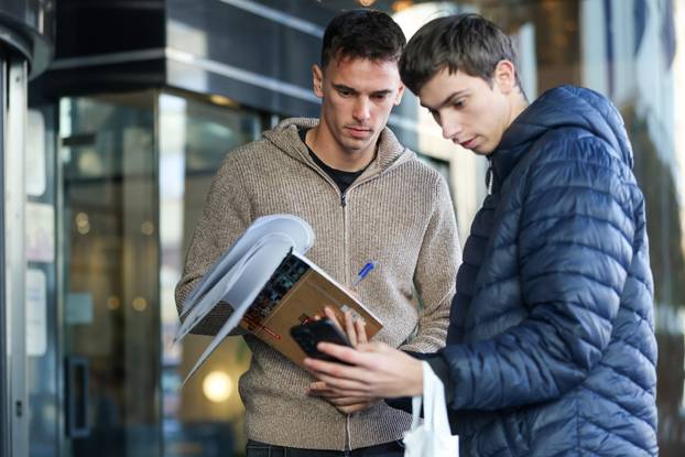 Zagreb: Okupljanje hrvatske nogometne reprezentacije