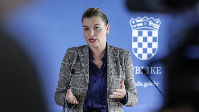 Zagreb: Ministrica turizma i sporta Nikolina Brnjac dala je izjavu za medije