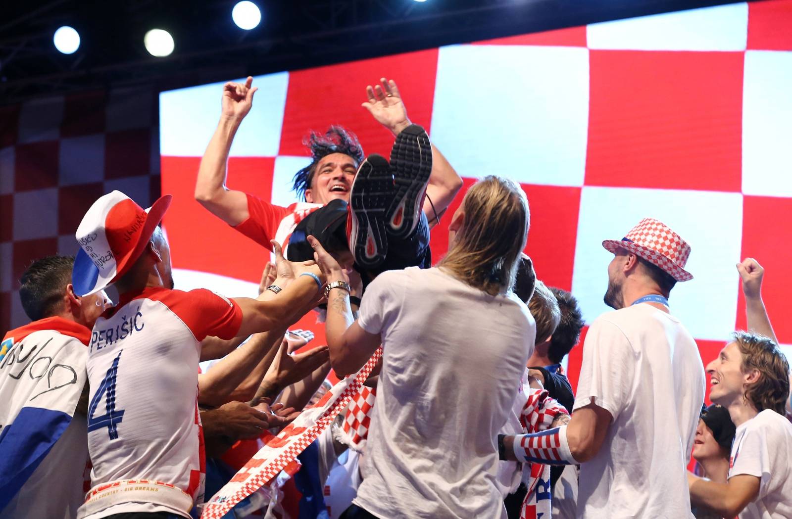 World Cup - The Croatia team return from the World Cup in Russia