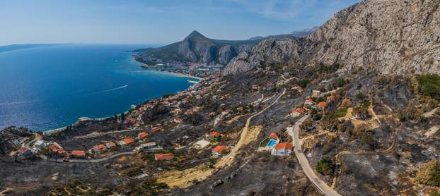 Omiš Borak:  Posljedice požara u mjestu Borak iznad Omiša