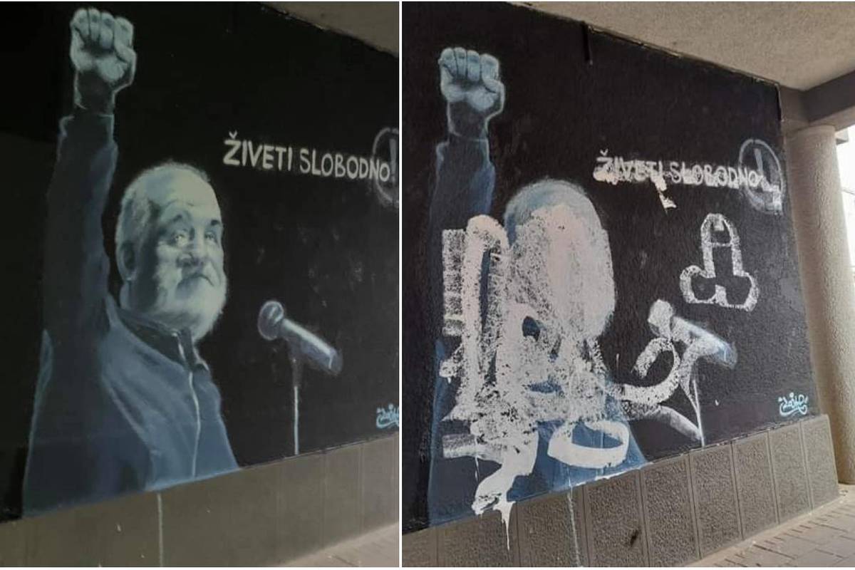 Vandali potpuno uništili mural u Srbiji posvećen Balaševiću...