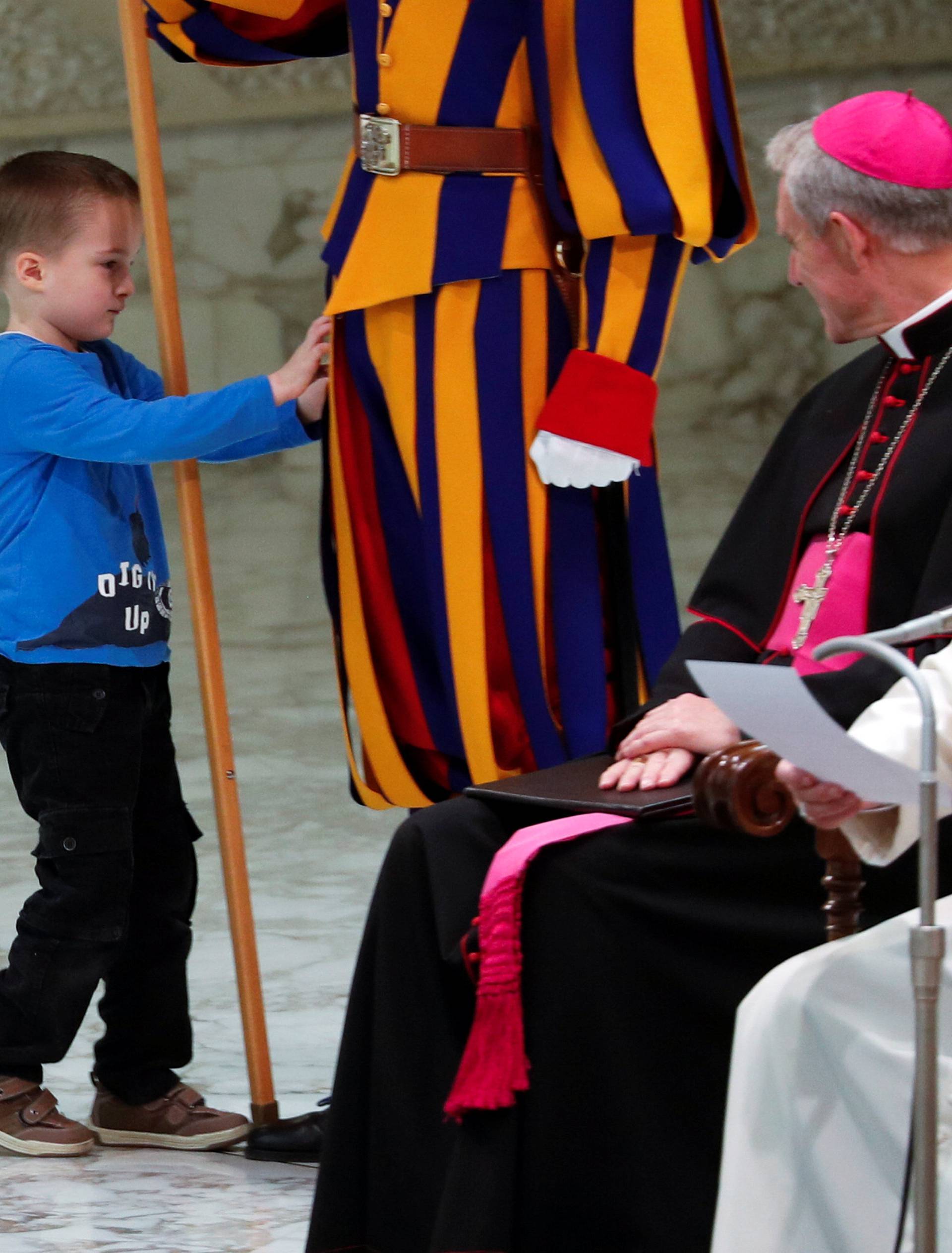 Pope Francis leads the weekly general audience at Paul VI hall at the Vatican