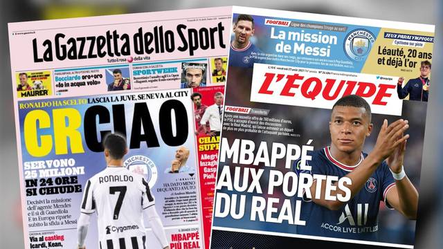 Gazzetta poručila: Ronaldo ciao! Mbappe pred vratima Madrida