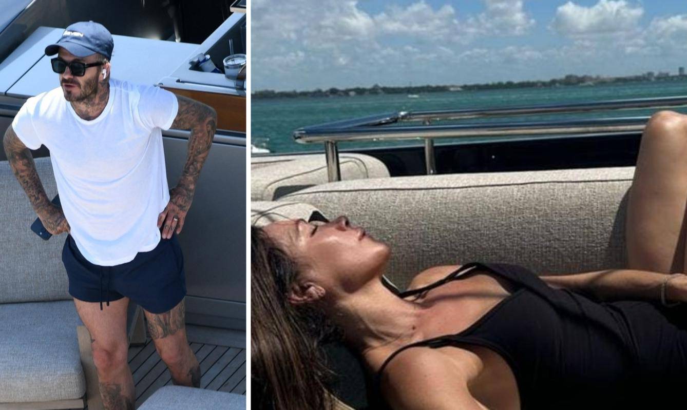 Beckhamovi su Uskrs proveli na luksuznoj jahti: Victoria sunčala noge, a David pokazao tetovaže