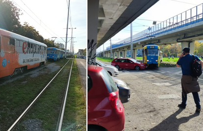 Novi Zagreb: Sudarili se auto i tramvaj, došlo je i do zastoja