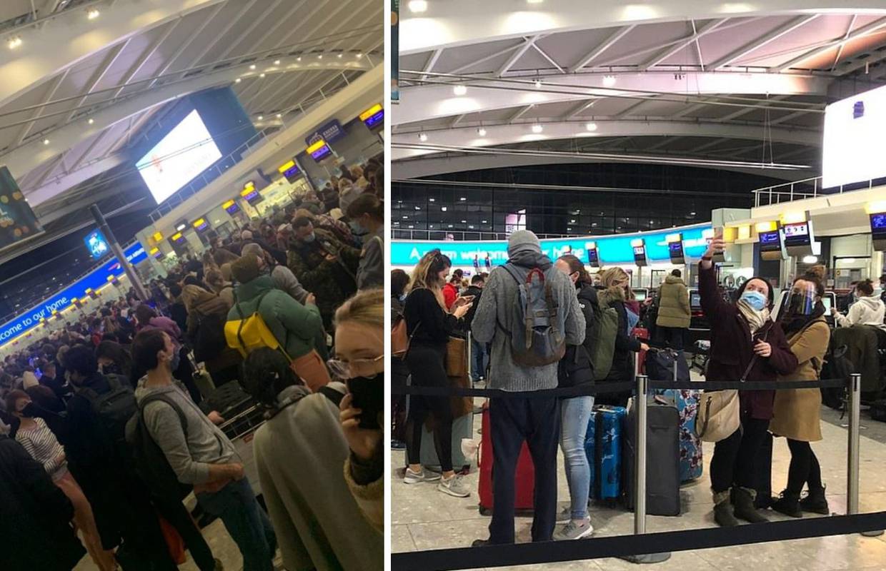 Kaos u londonskoj zračnoj luci: Na stotine putnika lovi zadnji let za Dublin prije lockdowna