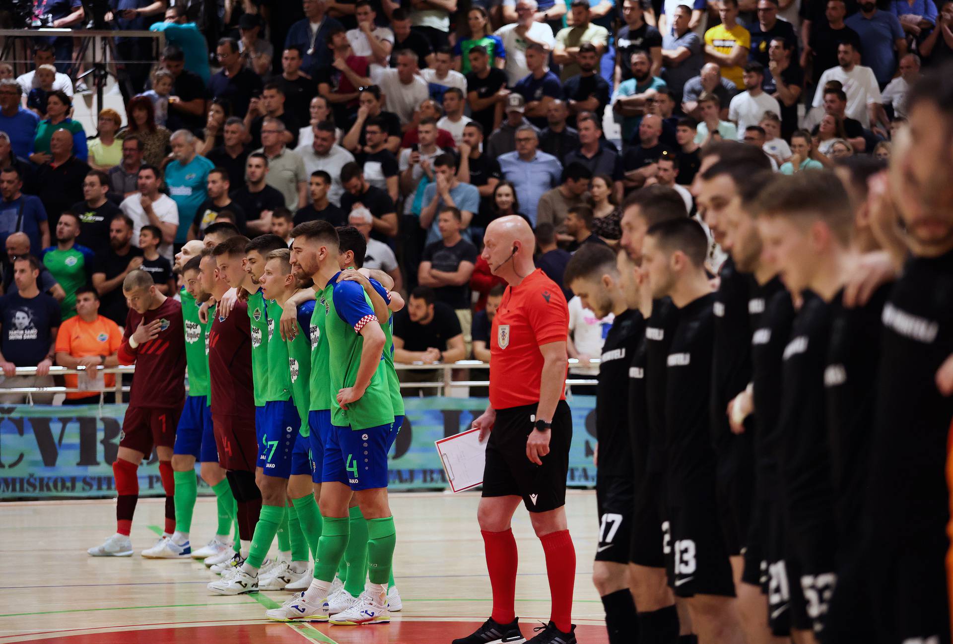 Omiš: 4. utakmica finala HMNL između Futsal Dinama i Olmissuma