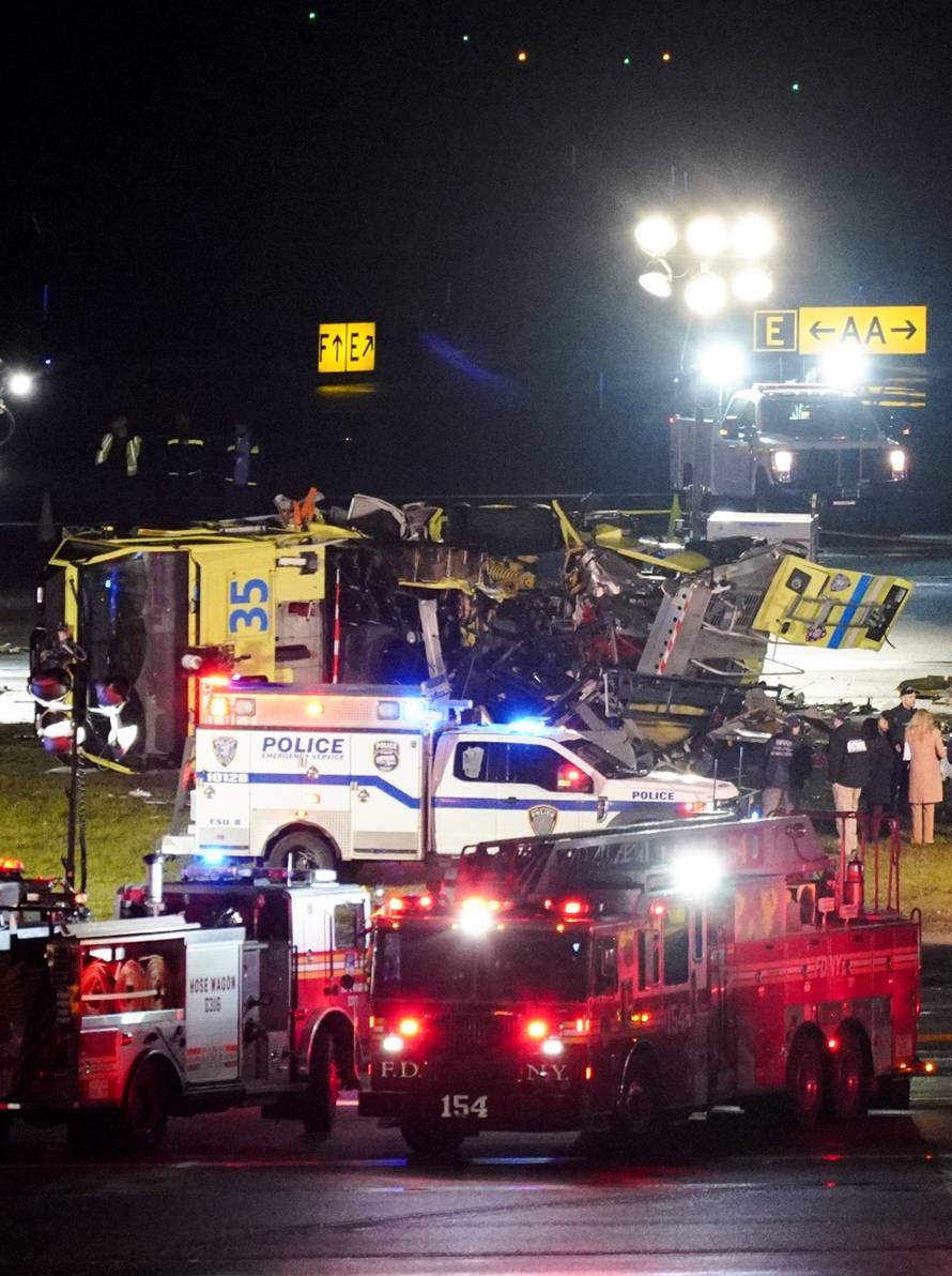 Air Canada Express jet collides with a ground vehicle at LaGuardia airport