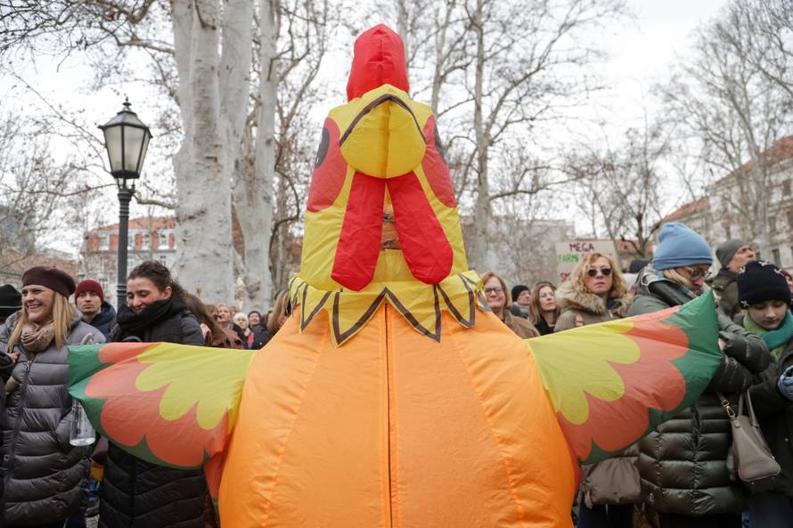 Zagreb: Prosvjed protiv kompleksa industrijskih megafarmi i klaonica peradi u Sisačko-moslavačkoj županiji