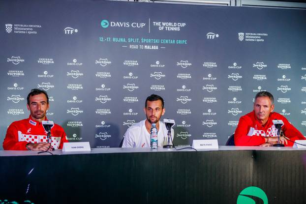 Split: Hrvatska Davis Cup reprezentacija na konferenciji za medije