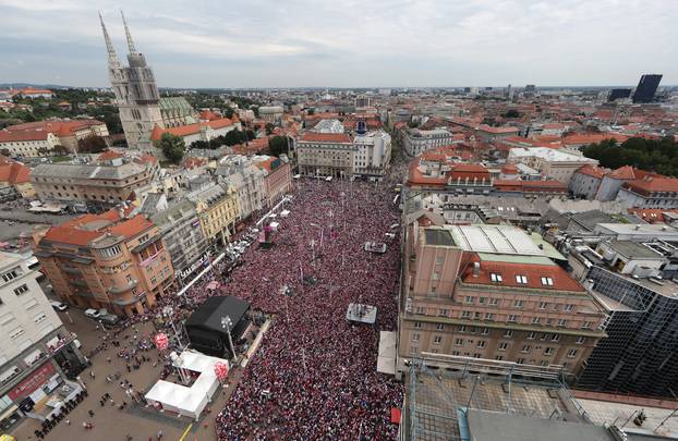 World Cup - The Croatia team return from the World Cup in Russia