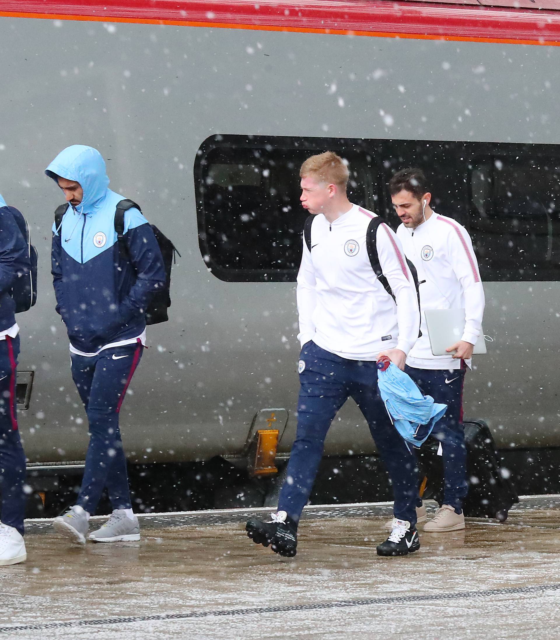 Manchester City Team Sighting - Manchester