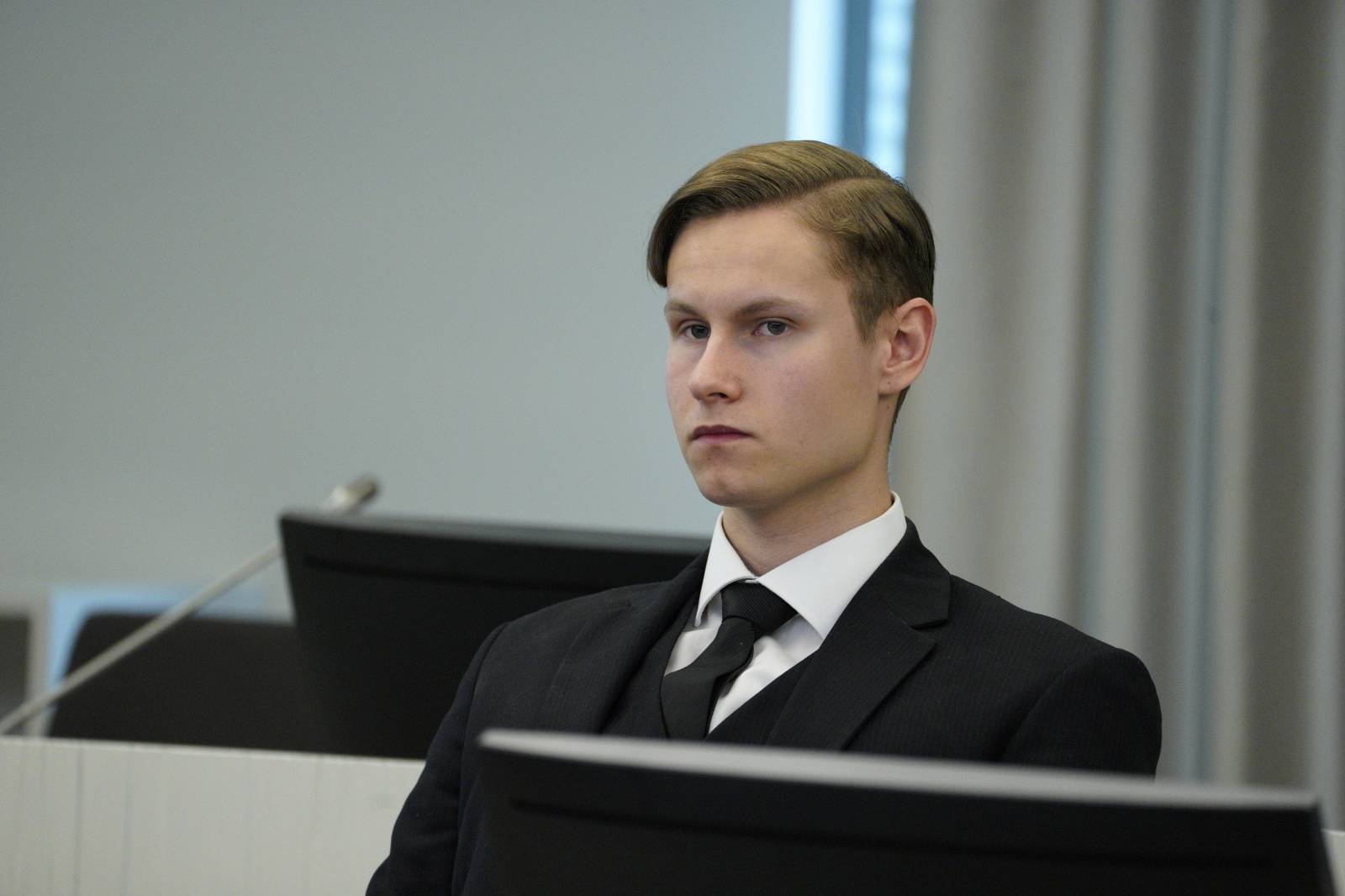 Al-Noor Islamic Centre Mosque shooter Philip Manshaus appears for the verdict at Asker and Baerum district court in Sandvika