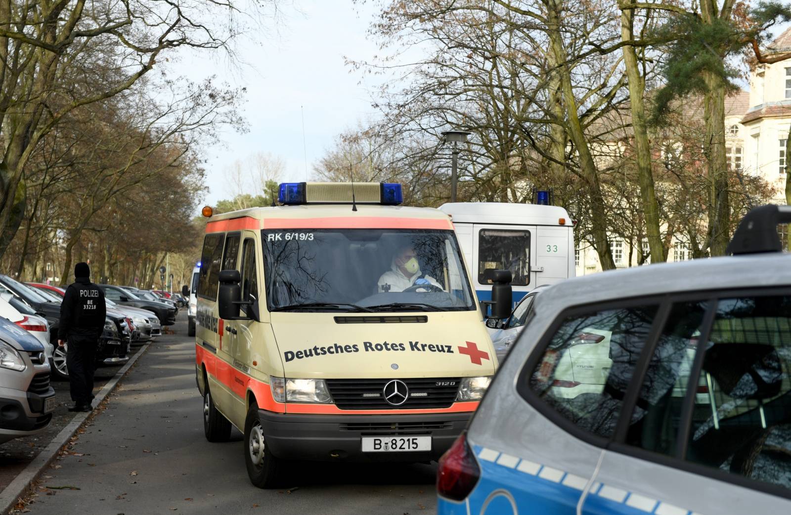 German evacuees from China's Wuhan arrive at Berlin Red Cross hospital