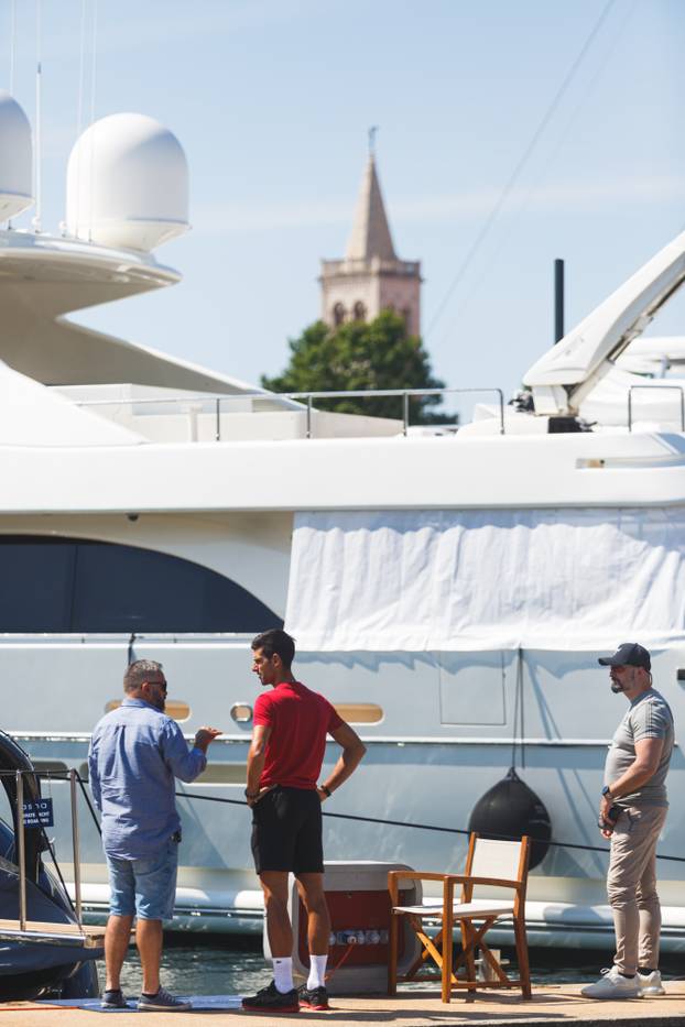 Zadar: Novak Đoković s obitelji na jahti Asha