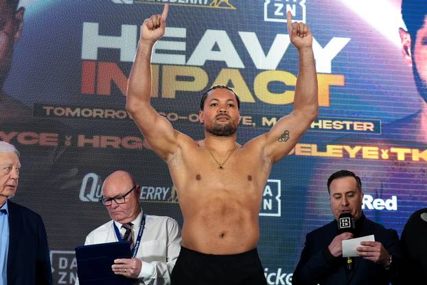 Manchester: Službeno vaganje uo?i me?a Joe Joyce - Filip Hrgovi?