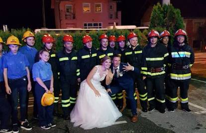Zagorski vatrogasci priredili iznenađenje Denisu i Biserki