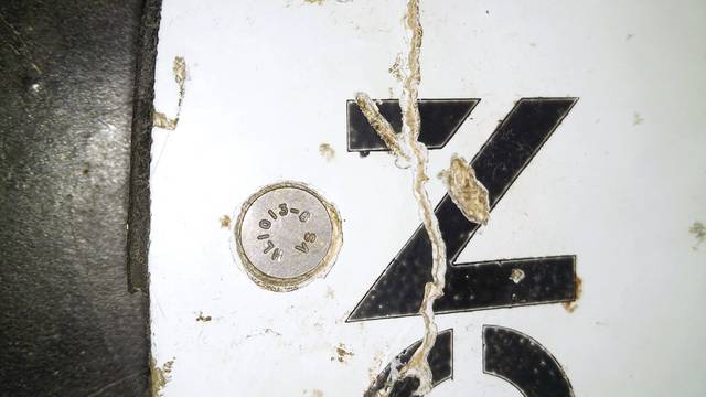 A photograph of debris thought to be from the missing Malaysian Airlines MH370 plane