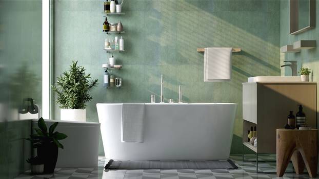 3d,Render,Of,A,Modern,Luxury,Bathroom,Interior,Design.,Bath