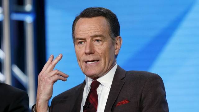 Executive producer and cast member Cranston speaks at a panel for the HBO film "All The Way" during the Television Critics Association Cable Winter Press Tour in Pasadena