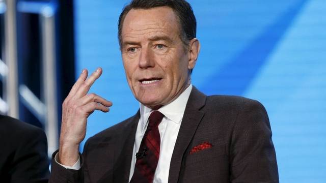 Executive producer and cast member Cranston speaks at a panel for the HBO film "All The Way" during the Television Critics Association Cable Winter Press Tour in Pasadena