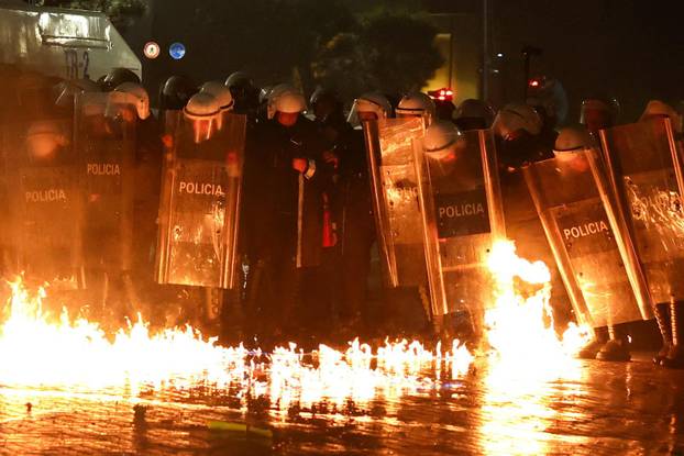 Anti-government protest in Tirana