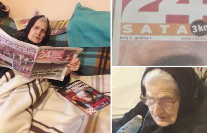 Zorka (94) obožava 24sata: 'Ne daj Bože da u kući nema novina'