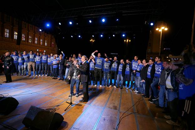 Zagreb: Cibosi s gra?anima na Trgu proslavili osvajanje završnog turnira ABA lige