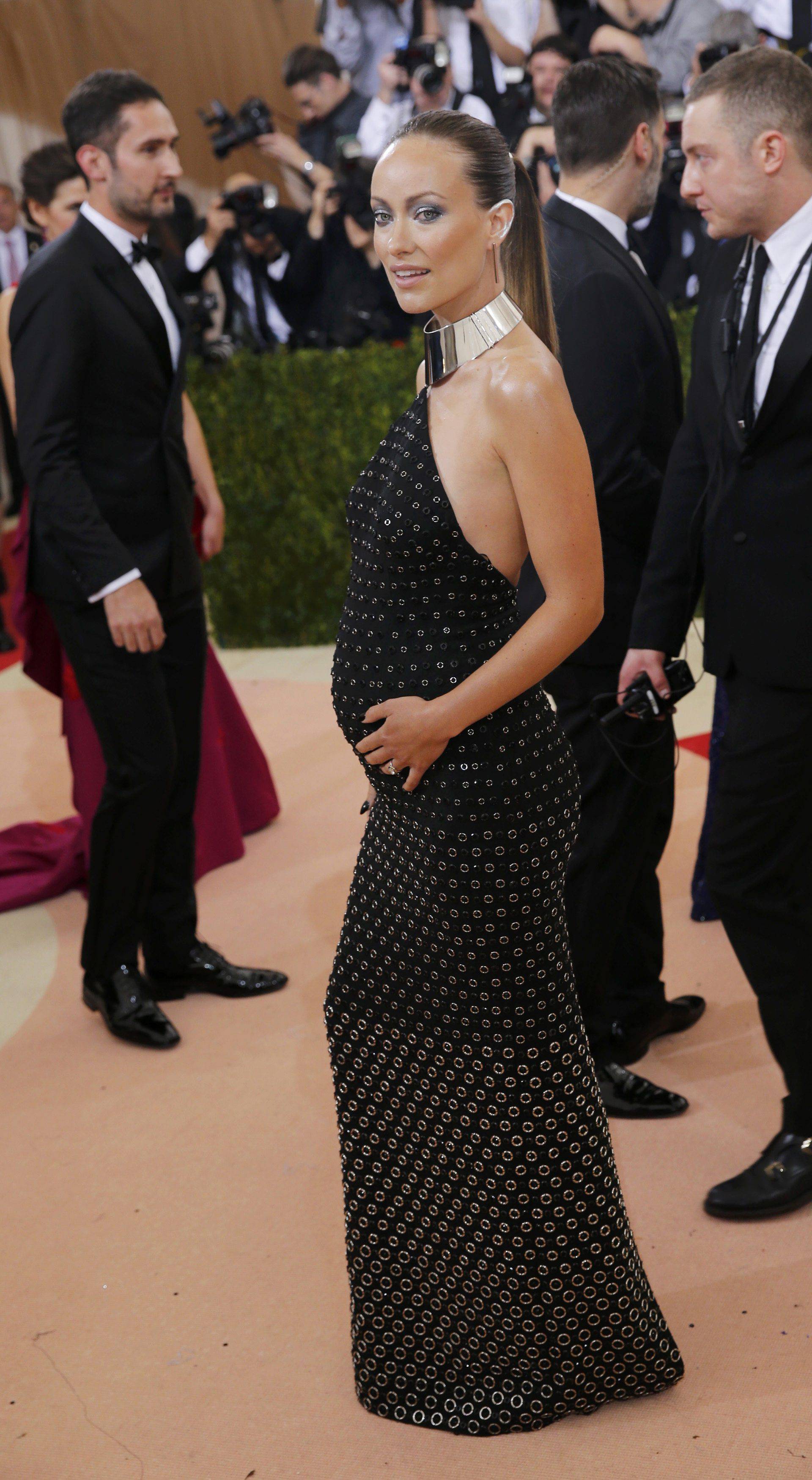 Actress Olivia Wilde arrives at the Met Gala in New York