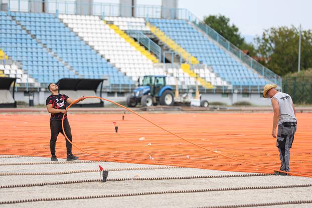 Radovi na Gradskom stadionu u Velikoj Gorici