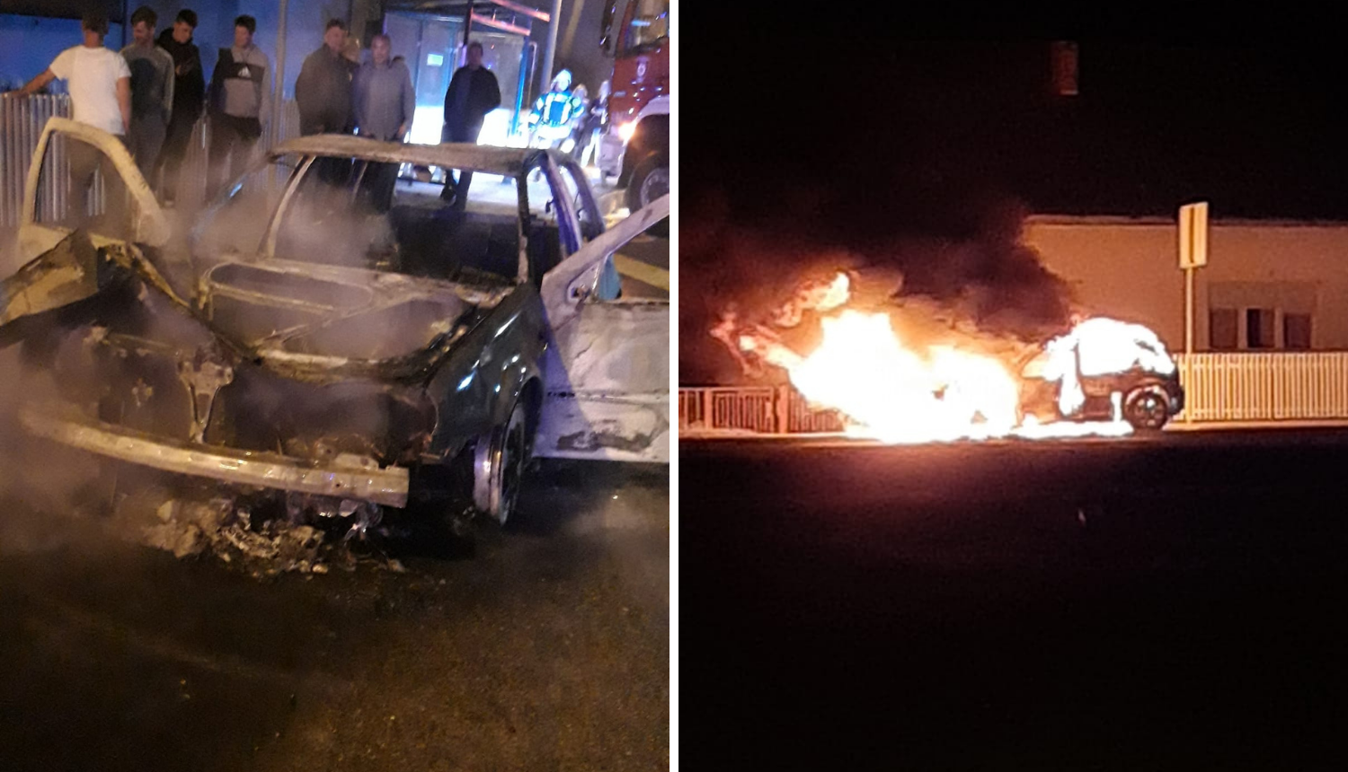 U Buševcu kraj Velike Gorice izgorio auto: 'Mislili smo da pucaju petarde, pa osjetili dim'