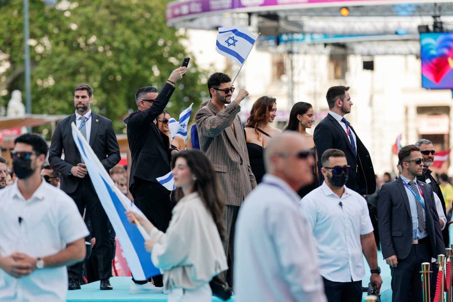 Eurovision Song Contest's 'Turquoise Carpet' event in Vienna