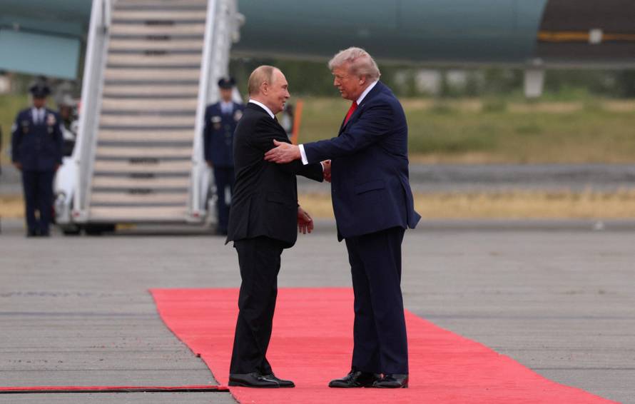 U.S. President Trump meets with Russian President Putin in Alaska