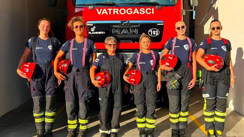 Hrabra Slavica s curama čuva Brač od požara: 'Ništa nam nije teško, spremne smo za akciju'