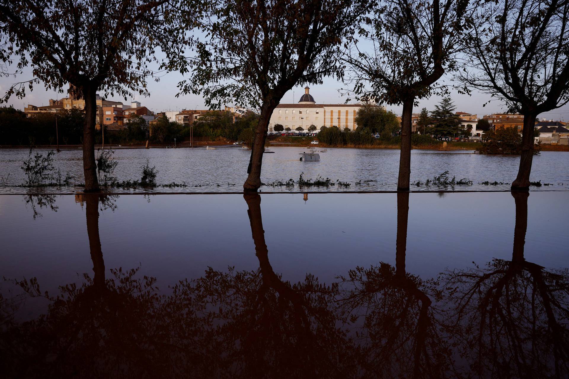 Aftermath of floods in Utiel