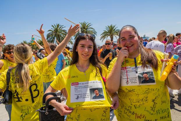 Split: Grad Split i gradonačelnik Šuta organizirali po prvi put okupljanje maturanata na Rivi