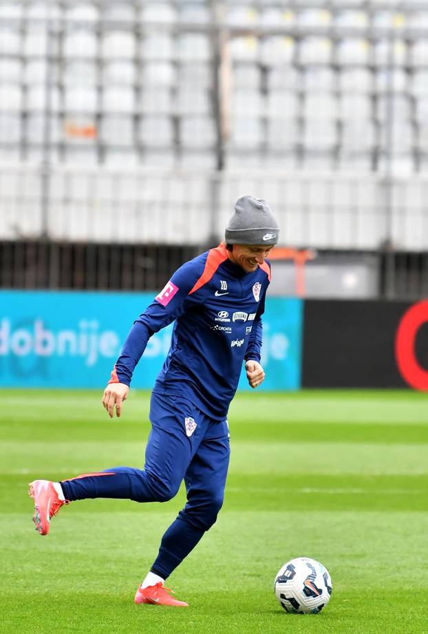 Split: Trening hrvatske nogometne reprezentacije na Poljudu