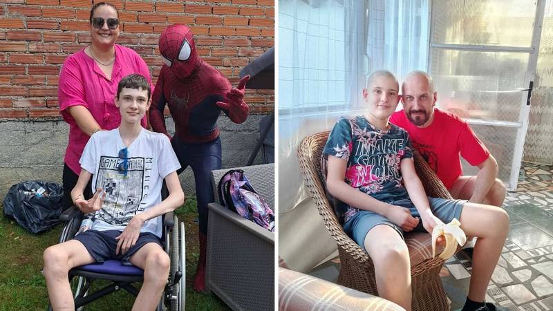 VIDEO Hrabrog dječaka (13) iz Osijeka iznenadili za rođendan: Noa, ti si naš pravi heroj i junak