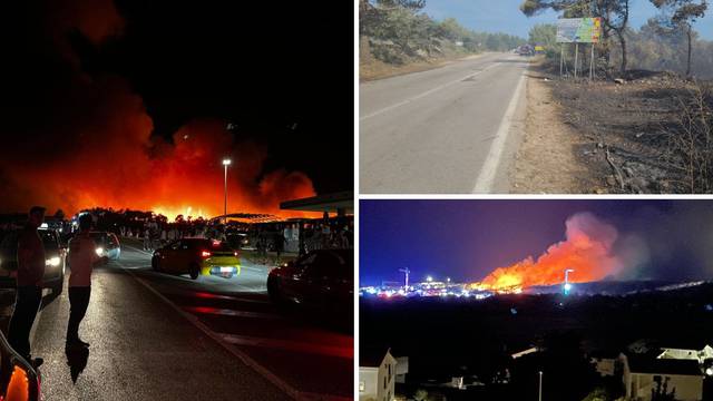 Požar na Zrću lokaliziran: Tisuće evakuirano, vatra došla blizu benzinske. Uzrok ljudski faktor